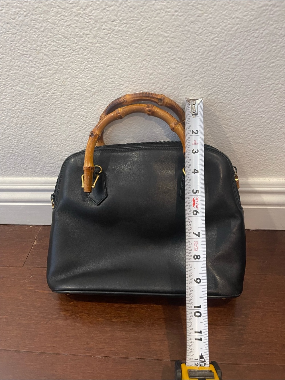 Gucci black bag with bamboo handles - Picture 3 of 16